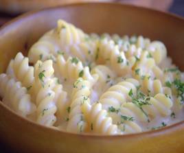 FUSILLI IN  WHITE SAUCE